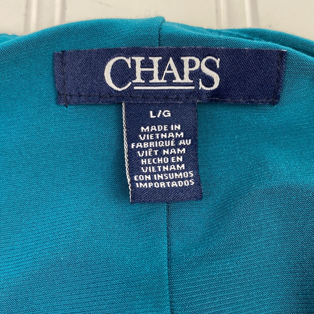 Chaps Teal Midi Dress - Picture 5 of 7